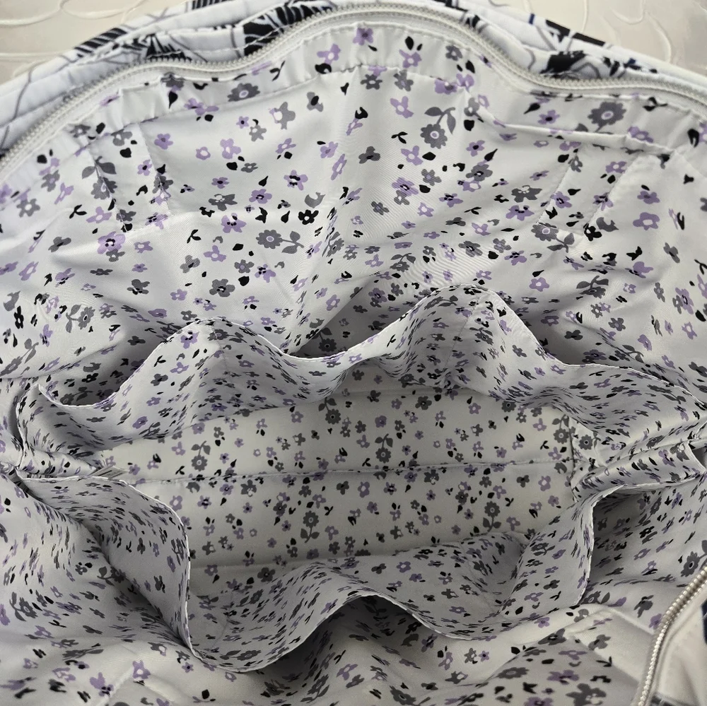 Vera Bradley Vera Tote Bag Twilight Garden - Picture 9 of 15